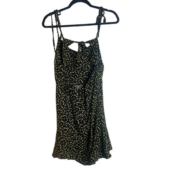 Wild Fable Drop Waist a tie Back Lemon Print Sundress Large - Picture 5 of 8